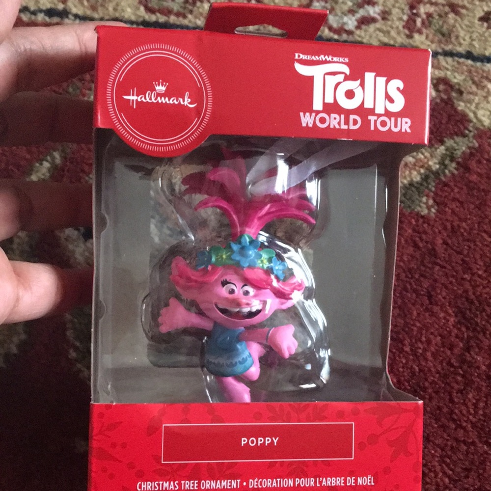 Hallmark Trolls Poppy Pink Christmas Ornament New